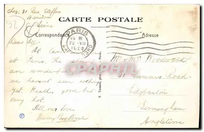 Asnières — Il Ponte Corneilles — E. M. n°3630 — Verso