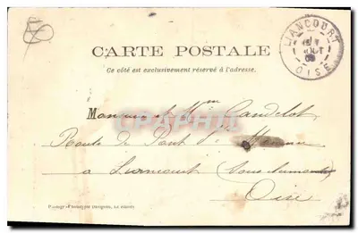 Asnières — Igreja de Santa Geneviève — editor PantoGR-Phototype Davignon, Le Nancy — Verso