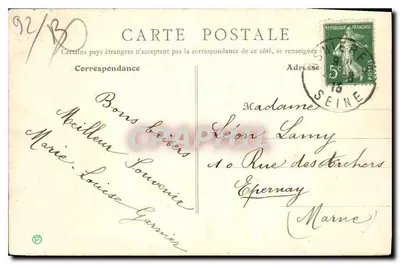 Dierenbegraafplaats — Asnières — B.F. Paris — Achterkant