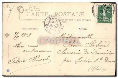 Du Bois de Vincennes — Kwiaty — Wydawca: Coll. Editions F. Paturet — Rewers