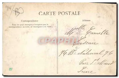 Bois de Vincennes — vista panorámica — C. L. C. Paris — Reverso