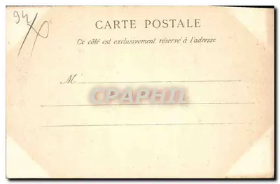 Vincennes — Wejście do Fortu — wydawca nieznany, numer serii nie widoczny — Rewers