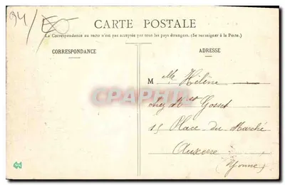 El Restaurante de la Puerta Amarilla — Bois de Vincennes — editor no visible, n° 317 — Reverso