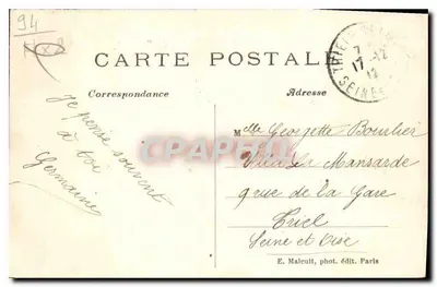 Vincennes — Interno del Castello, Una festa sotto Carlo VII — E.M. n°1243 — Verso