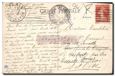 Villeneuve-Saint-Georges — Traseiro da Igreja — Editor EID, n°47 — Verso