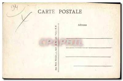 Villeneuve-Saint-Georges — Castillo de Beauregard — E.M. n°5453 — Reverso