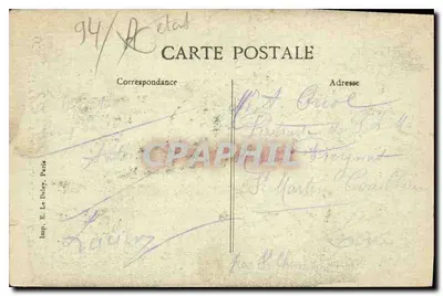 Villeneuve-Saint-Georges — Borde del Yerres — Editor E. Le Dely, París, n°29 — Reverso