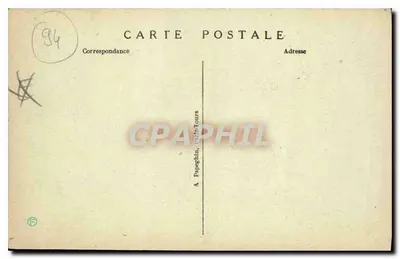 Villeneuve-St-Georges — A Igreja — editor Papeghin, Paris-Tours, n° 28 — Verso