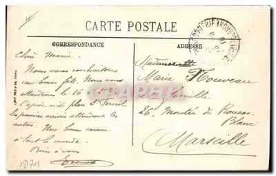 Puente de l'Estaque en Marseillan — Nueva Línea Ferroviaria — editor LL — Reverso