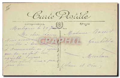Martigues — El Puente de Caronte — Editor Curie Postale, n° 58 — Reverso