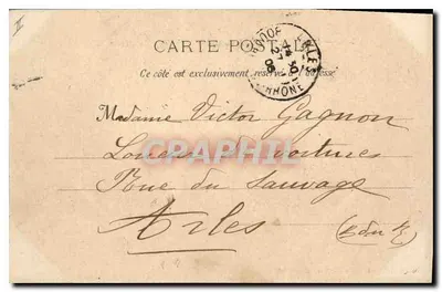 Martigues : Efeito noturno no lago de Caroule — G. M., 43, V. Ch.-de-Rome - Marseille — Verso