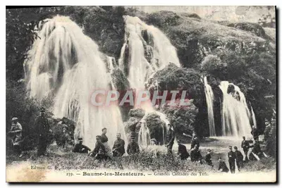 Baume-les-Messieurs — Grandes Cascades dos Tufts — Edição G. B. Lions-les-Saintes, n°239
