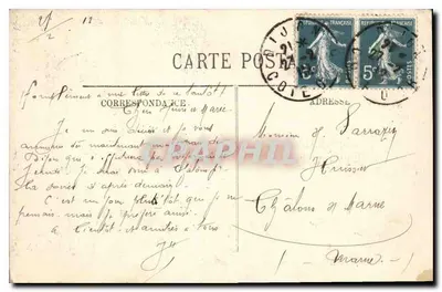 Dijon — Visão geral do Parc Darcy — LL, n° 122 — Verso