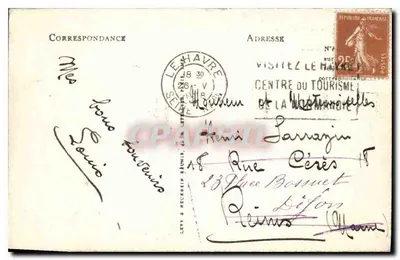 Le Havre — W burzowym pogodzie — LL, nr 729 — Rewers