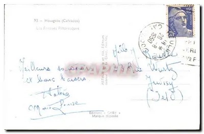 As Faldas Pitorescas — Hougate (Calvados) — Edições Gaby — Verso