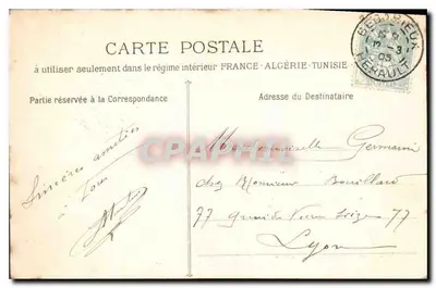Lamalou-les-Bains — O Orb — Jules Lauze, Grand Bazar — n°18 — Verso