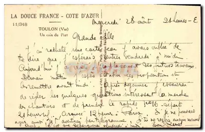 Toulon — Grand Port — Éditions d'Art Yvon, n°11/348 — Achterkant