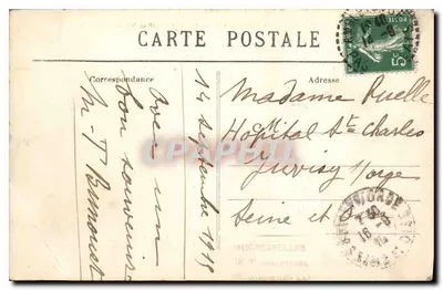 Cap Gris-Nez (P.-de-C.) — Lâmina quebrando nas Rochas Moulières — Stévenard, Boulogne-sur-Mer — Verso