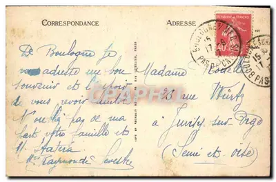 Boulogne-sur-Mer — O Calvário e Panorama — I.L. — Verso