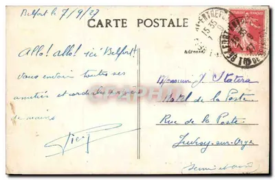 Belfort — Vista generale del Castello — Editore R. H. P. B. — Verso