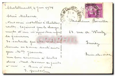 Châtellerault — Wieże Mostu Henryka IV — LL. nr 63 — Rewers