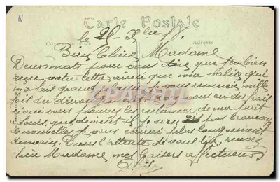 Hondschoote — Poste e Telegrafi — Edizione Léon Marchand, Hondschoote — Verso
