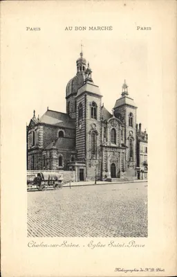 Chalon-sur-Saône - Église Saint-Pierre — Heliochromie de N.D. Phot.