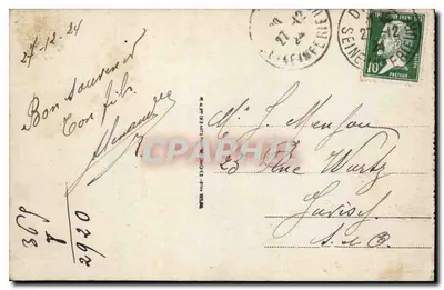 Dieppe — Wejście do kasyna — wydawca anonimowy, nr 14 — Rewers