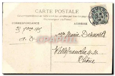 Commercy — O Castelo — Imp.-lib. Cabasse — Verso
