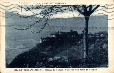 St-PIERRE-d'ALBIGNY — Castelo de Miolans — Vista tirada da Estrada de Monplan — Savoie Tourisme