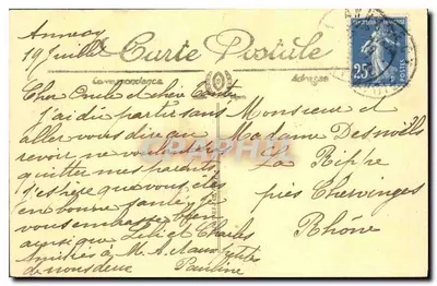 Annecy — Pałac na Wyspie (Stare więzienie) — LL. — Rewers