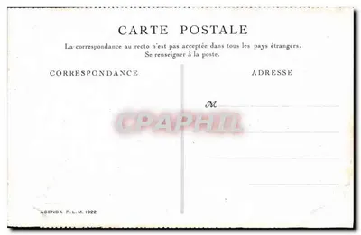 Savoie. Chamonix — Morze lodowe widziane z Flégère — Agenda P.L.M. 1922 — Rewers