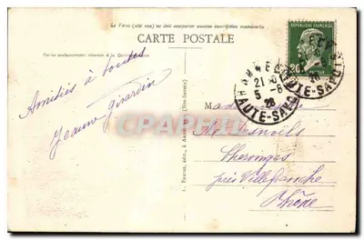 Annecy (Hte-Savoie) — Pałac na Wyspie i Thion (Odebranie wody z jeziora) — n° 1047 — Rewers