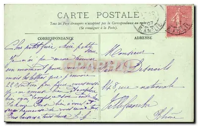 Paryż — Najświętsza Anna — LL. n° 857 — Rewers