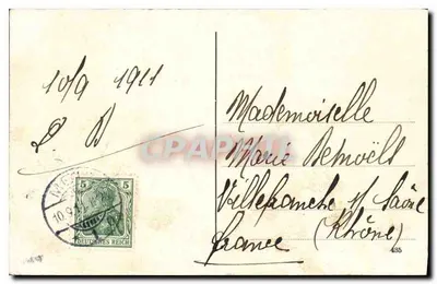 Metz — A Catedral — Editado por G. Forissier, Metz, No. 154 — Verso