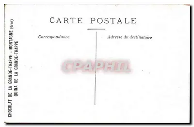 Bordeaux - Plac Komedii — widok panoramiczny z fontanną i tramwajem — wydawca Staerck, Paryż — Rewers