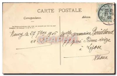 Nancy — Wewnętrzna fasada Porty Stanisława (XVIII wiek) — La Lorraine Illustrée, nr 18 — Rewers