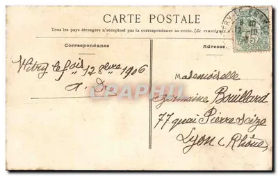 Vitry-le-François — Place d'Armes — M. B. editor, Vitry-le-François — Verso