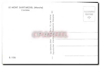Mount Saint-Michel (Manche) — Arrival — Les Éditions d'Art, Paris — Back