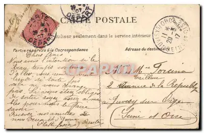 Montmartre — O Baile do Castelo Vermelho (1846-1882) — G. C. A., Paris — Verso