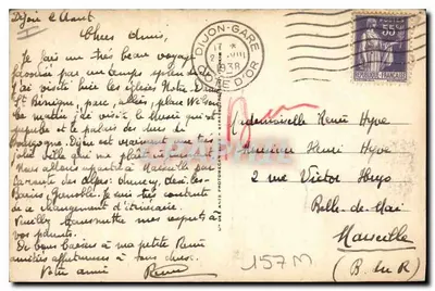 Dijon — Schody na Wieży Bar — LL. — n°34 — Rewers