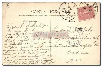 Dijon — Katedra Najświętszej Panny Maryi — Zegar Jacquemart — Rewers