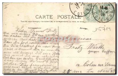 Dijon — Porte-Guillaume — Aubert, édit. 10, r. Liberté, Dijon — Verso
