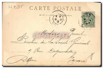 Dijon, a Porta Guillaume — editor Pernet, n°6 — Verso