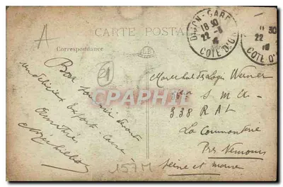 Dijon — Vista Geral do Square Darcy — editor desconhecido, n° 43 — Verso