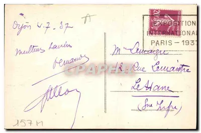 Dijon (Côte-d'Or) — Os Jardins da Place d'Arcy — Fot. Combier Macon — Verso