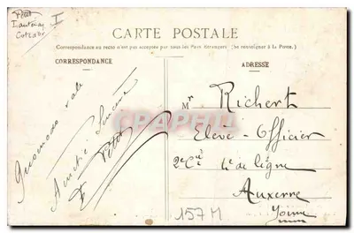 Kąt Arquebuse — Dijon — L. V., wyd. — Rewers