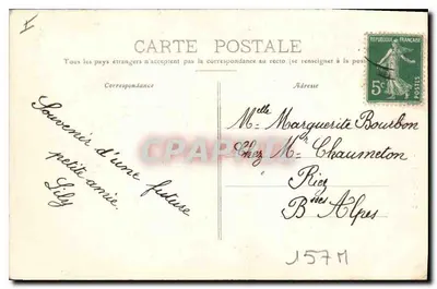 Dijon — Katedra św. Michała — widok fasady — wydawca Cie Dijon — Rewers