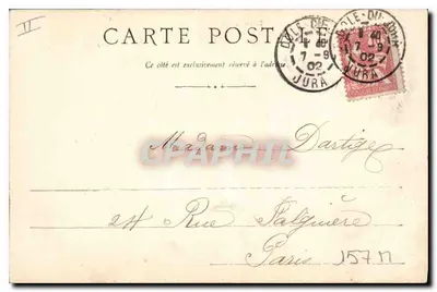 Vista geral de DIJON — Dijon, 6/9/1902 — editor desconhecido — Verso