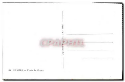 Nevers — Porta Croux — Cap — Rewers